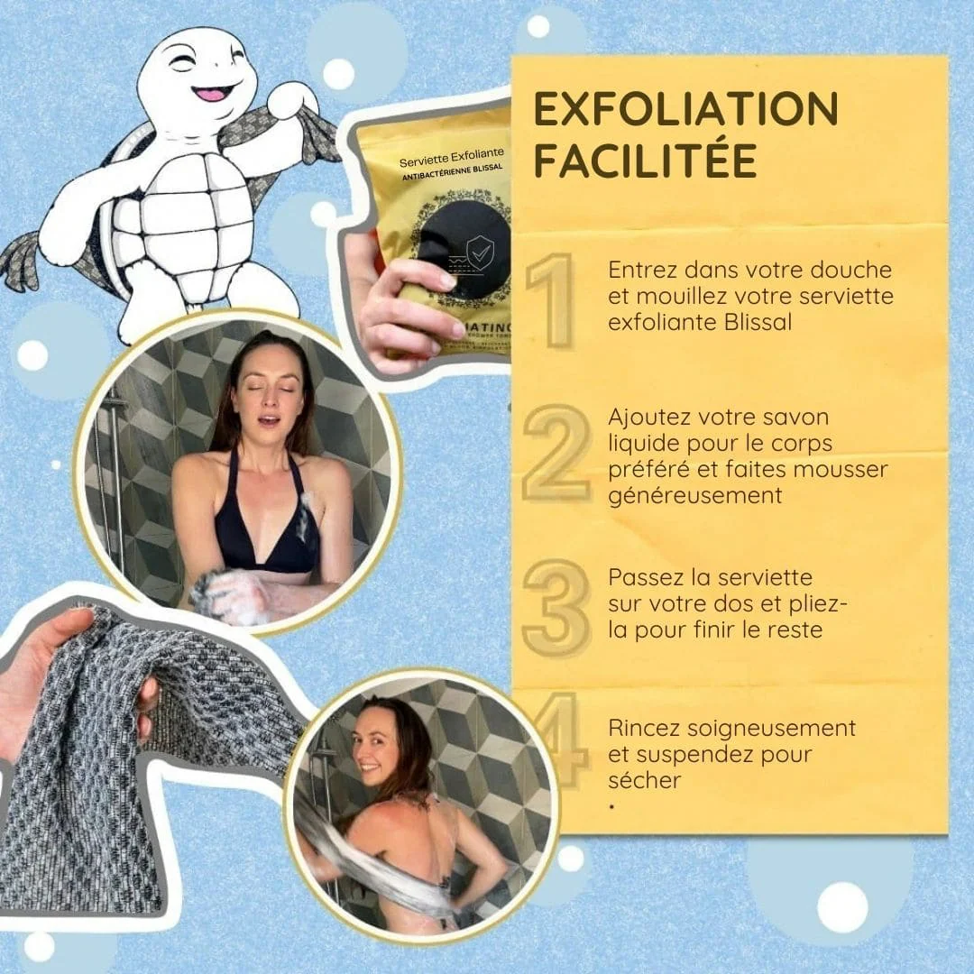 Serviette Exfoliante pour Douche - Image 6