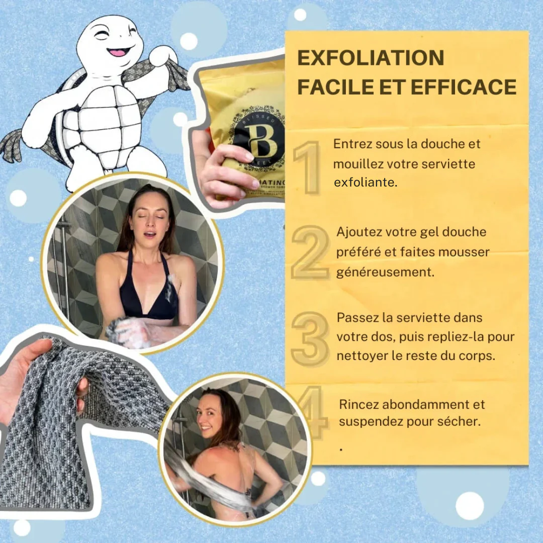 Serviette exfoliante douche - Image 3