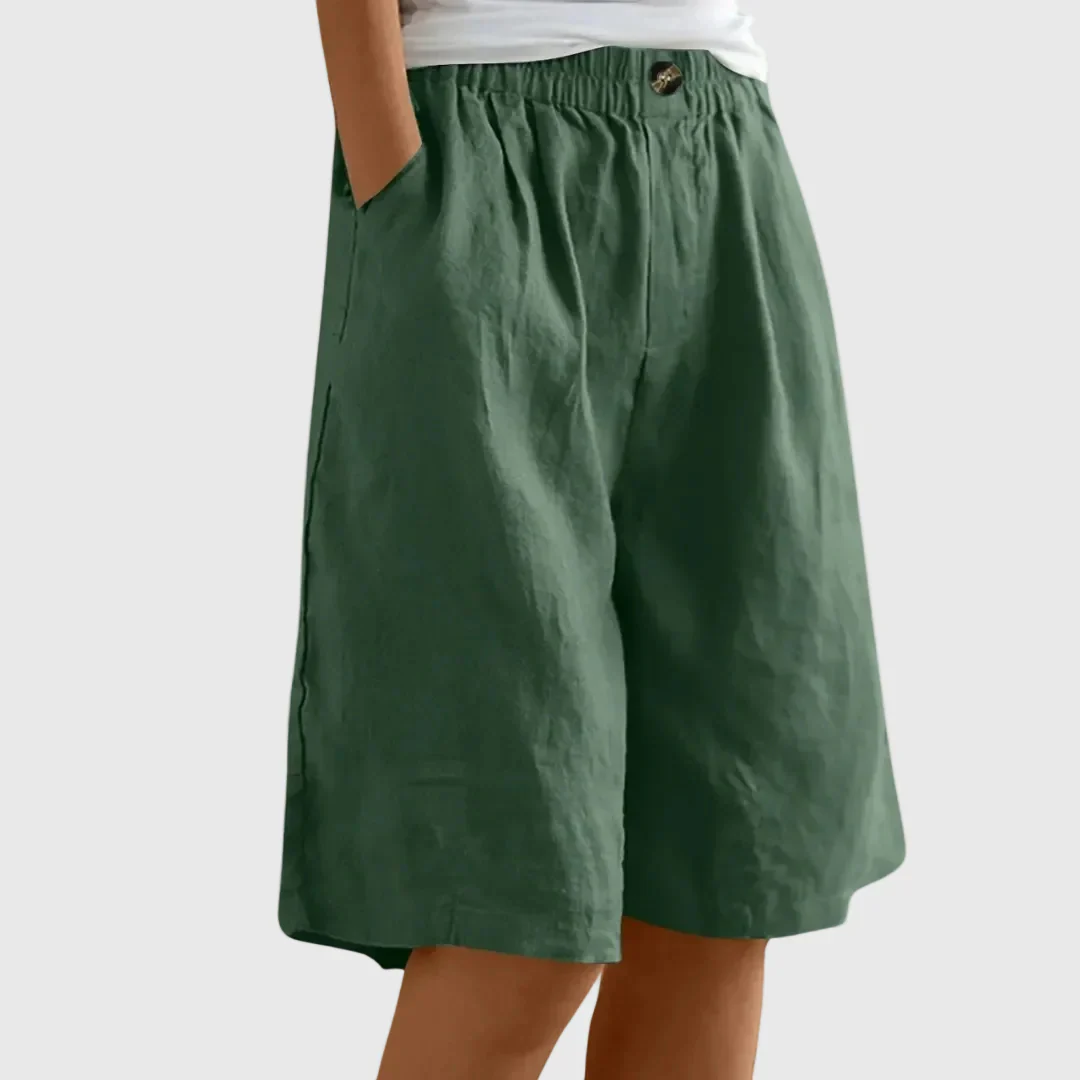 Short Ample Femme Taille Élastique - Image 12