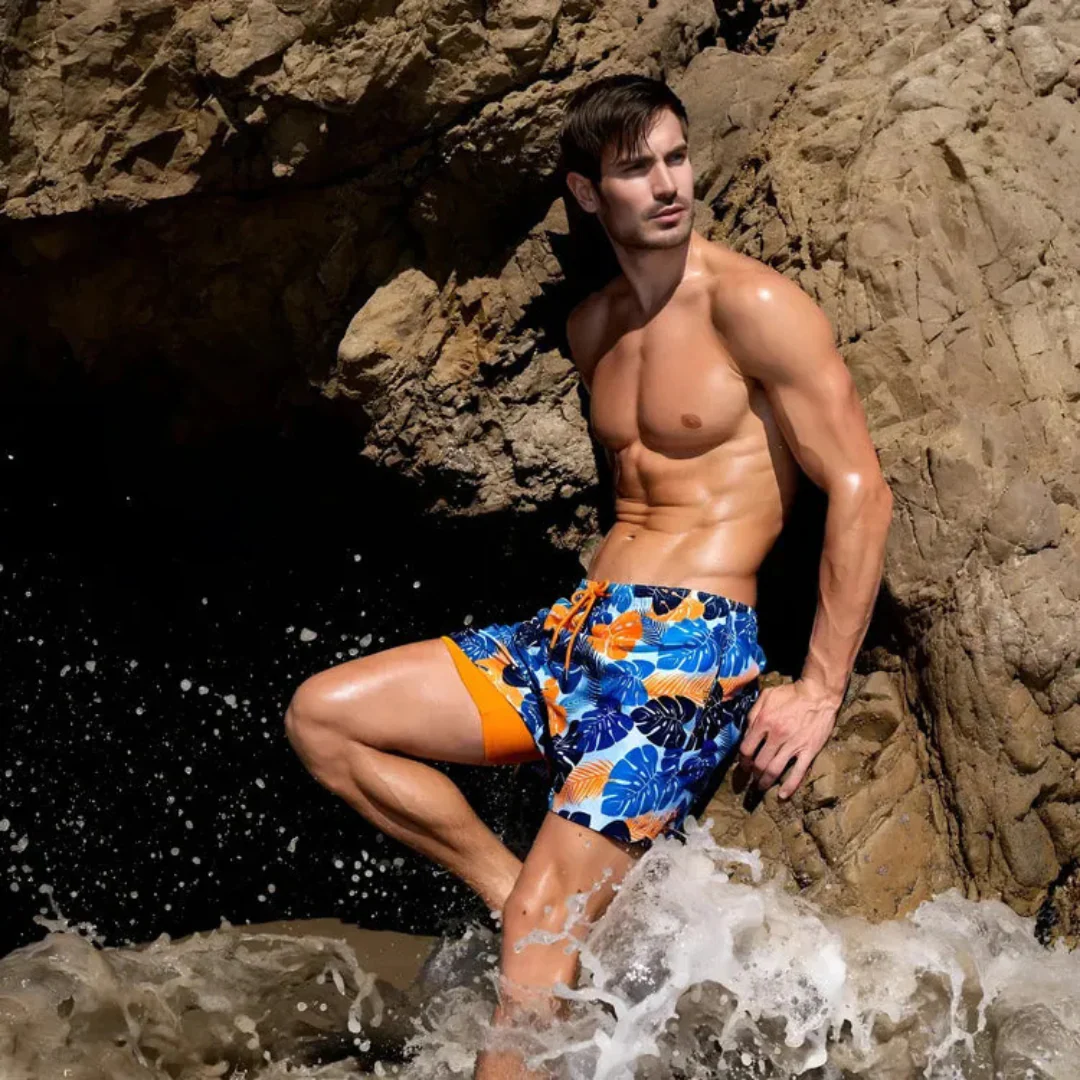 Short de bain homme en matière séchage rapide - Image 8