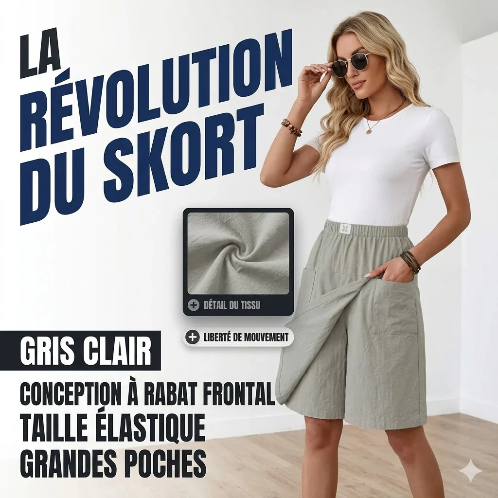 Short taille élastique avec poches - Image 2