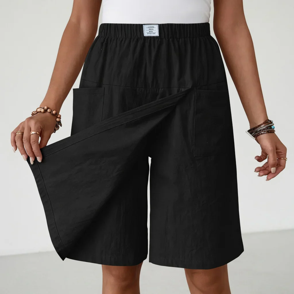 Short taille élastique avec poches - Image 7