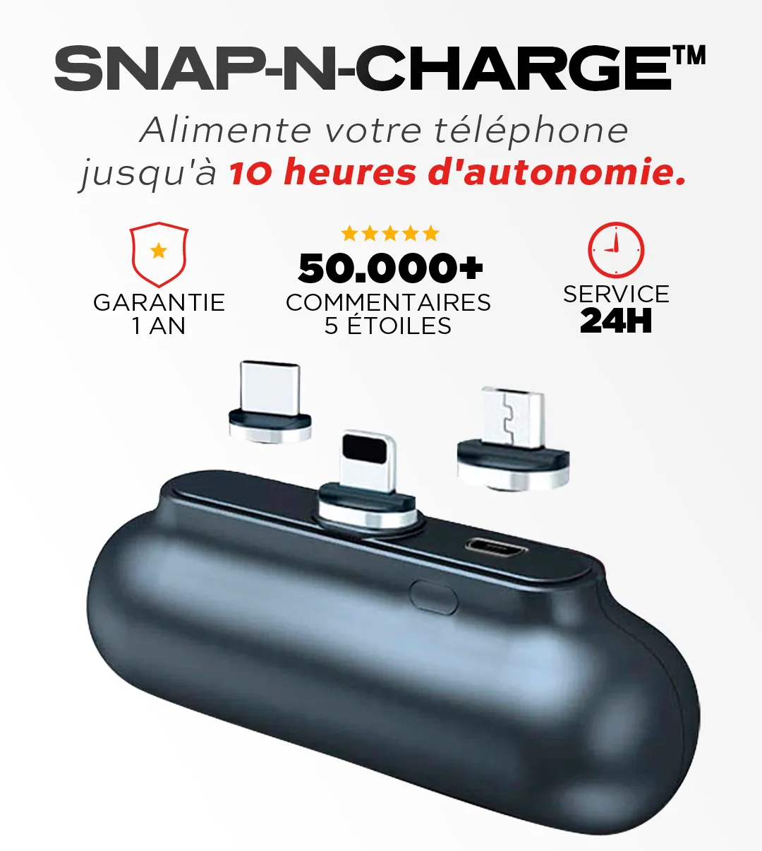Snap-N-Charge – La Batterie Magnétique Universelle Qui Vous Suit Partout - Image 2