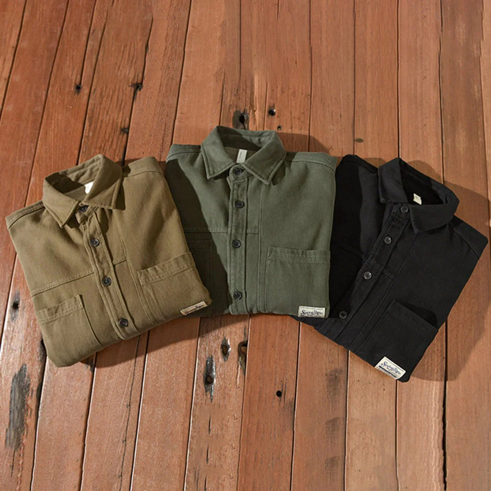 Chemise sur-chemise chaude cargo pour homme - Image 5