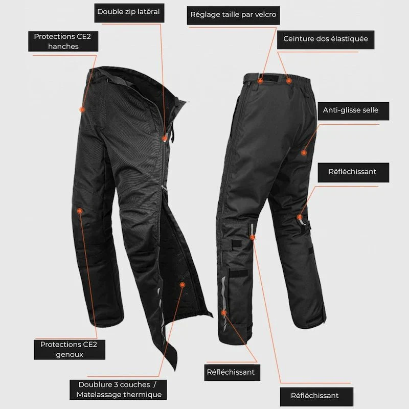 Surpantalon Moto Femme Imperméable - Image 3