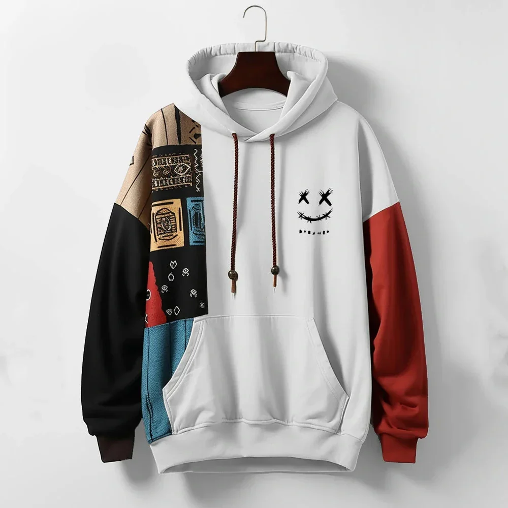 Sweat à capuche contrasté pour homme - Image 7