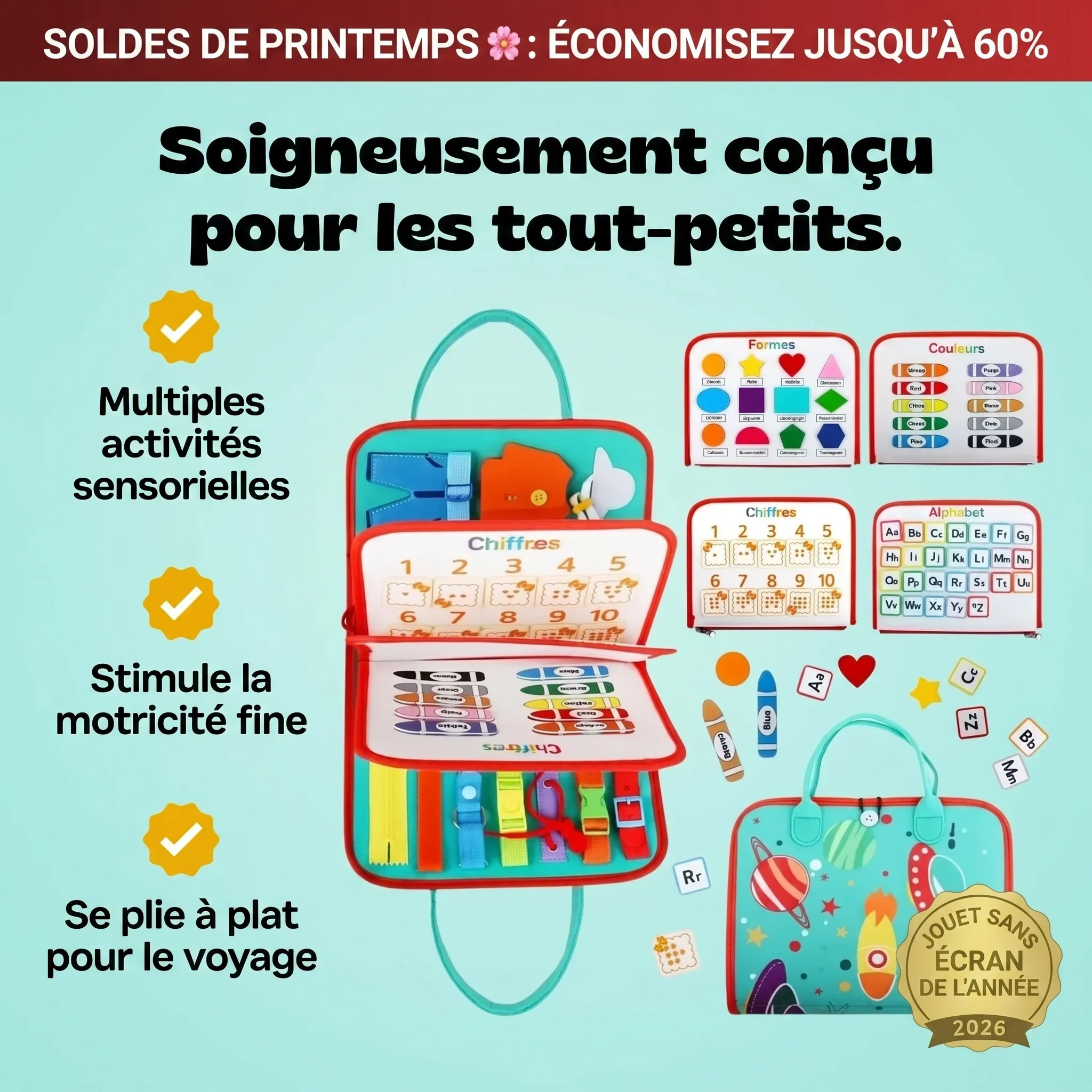 Busy Board sensoriel enfant - Image 9