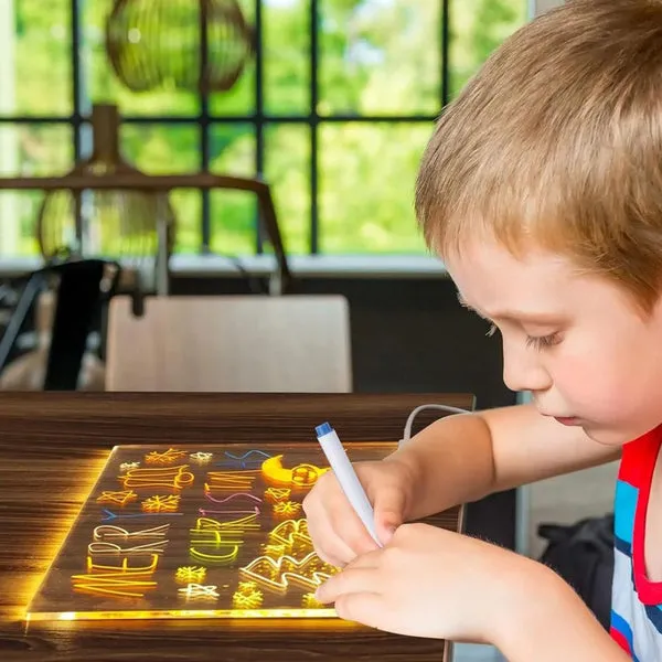 Tablette à dessin LED lumineuse pour enfants - Image 5