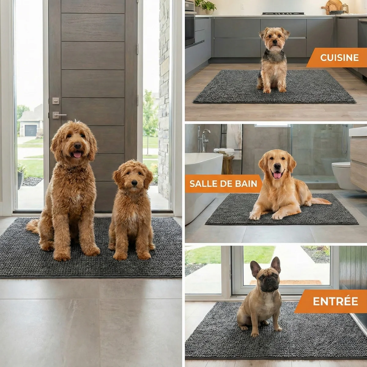 Tapis absorbant pour pattes de chien et chat - Image 6