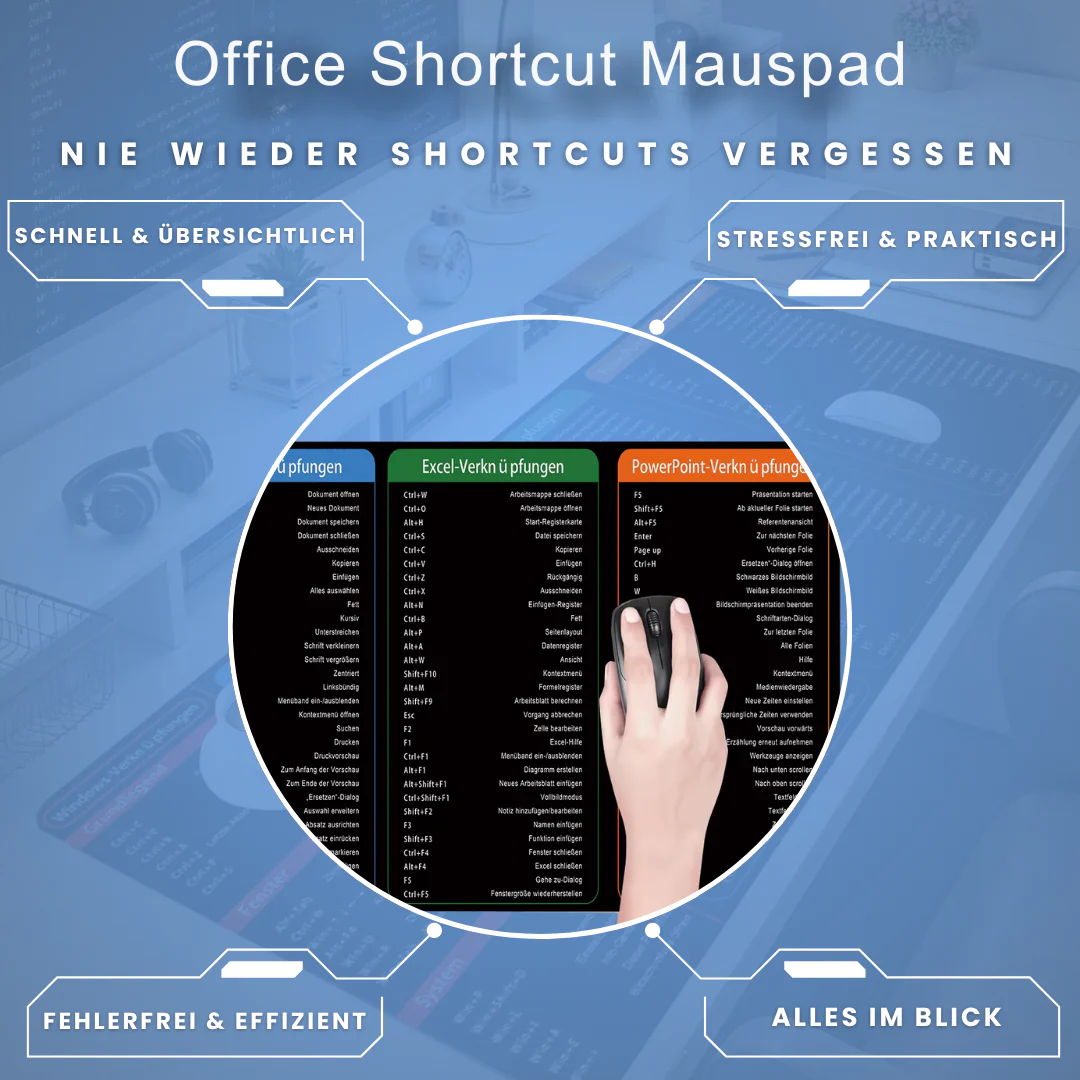 Tapis de souris Office Shortcut - Image 2
