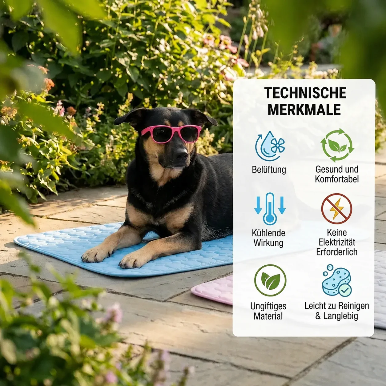 Tapis rafraîchissant chien chat anti chaleur confortable - Image 5
