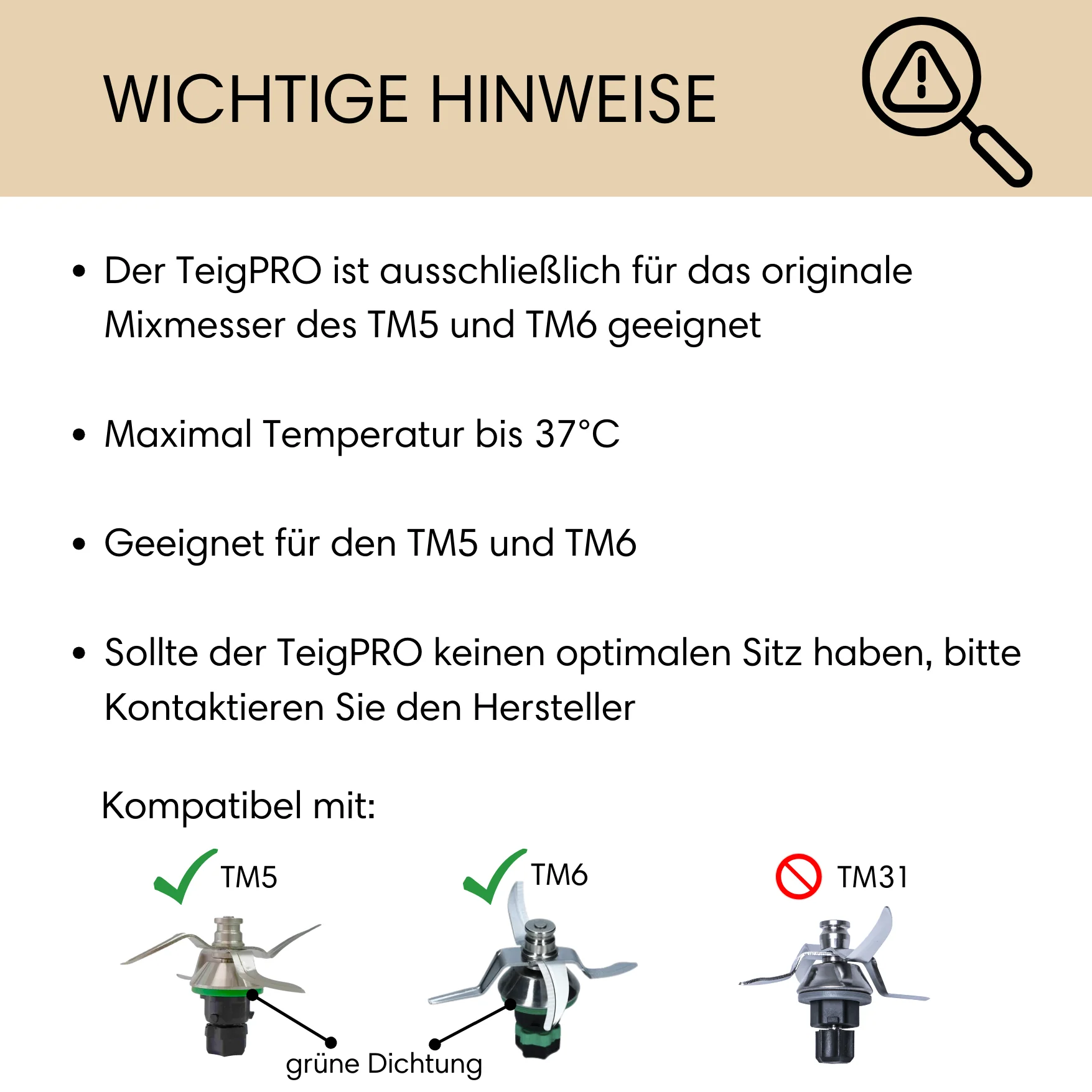 TeigPRO - Protection de lame compatible avec Thermomix TM5 et TM6 - Image 10