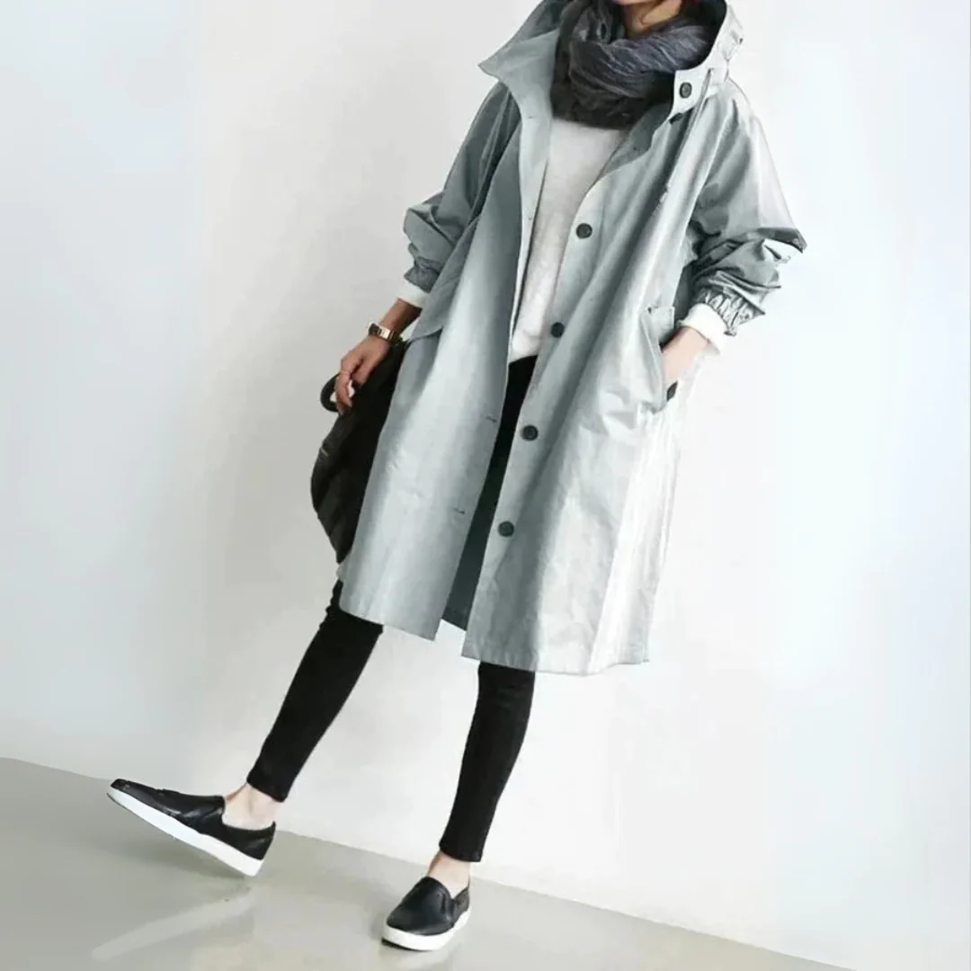 Trench-coat long élégant femme - Image 2