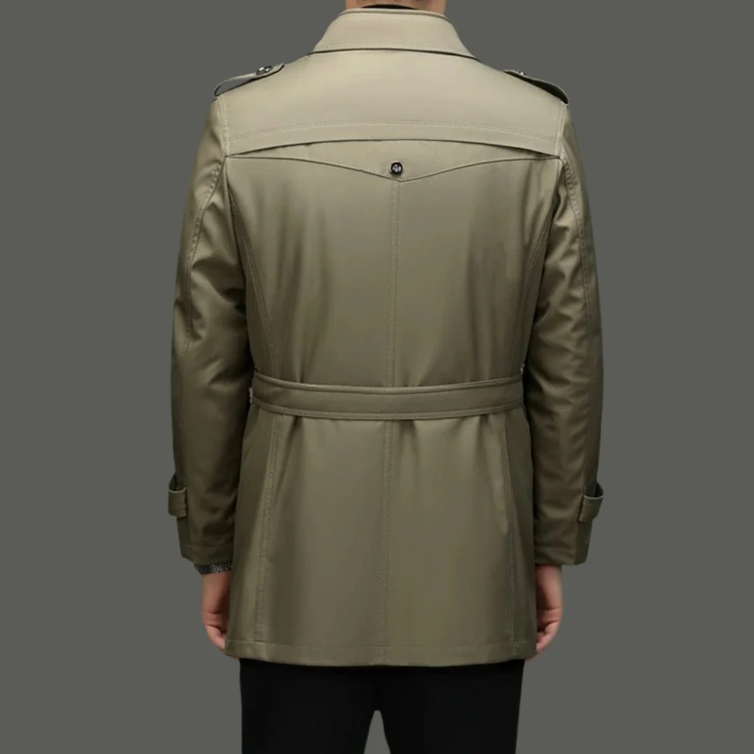 Trench-coat mi-long pour homme avec doublure amovible - Image 5