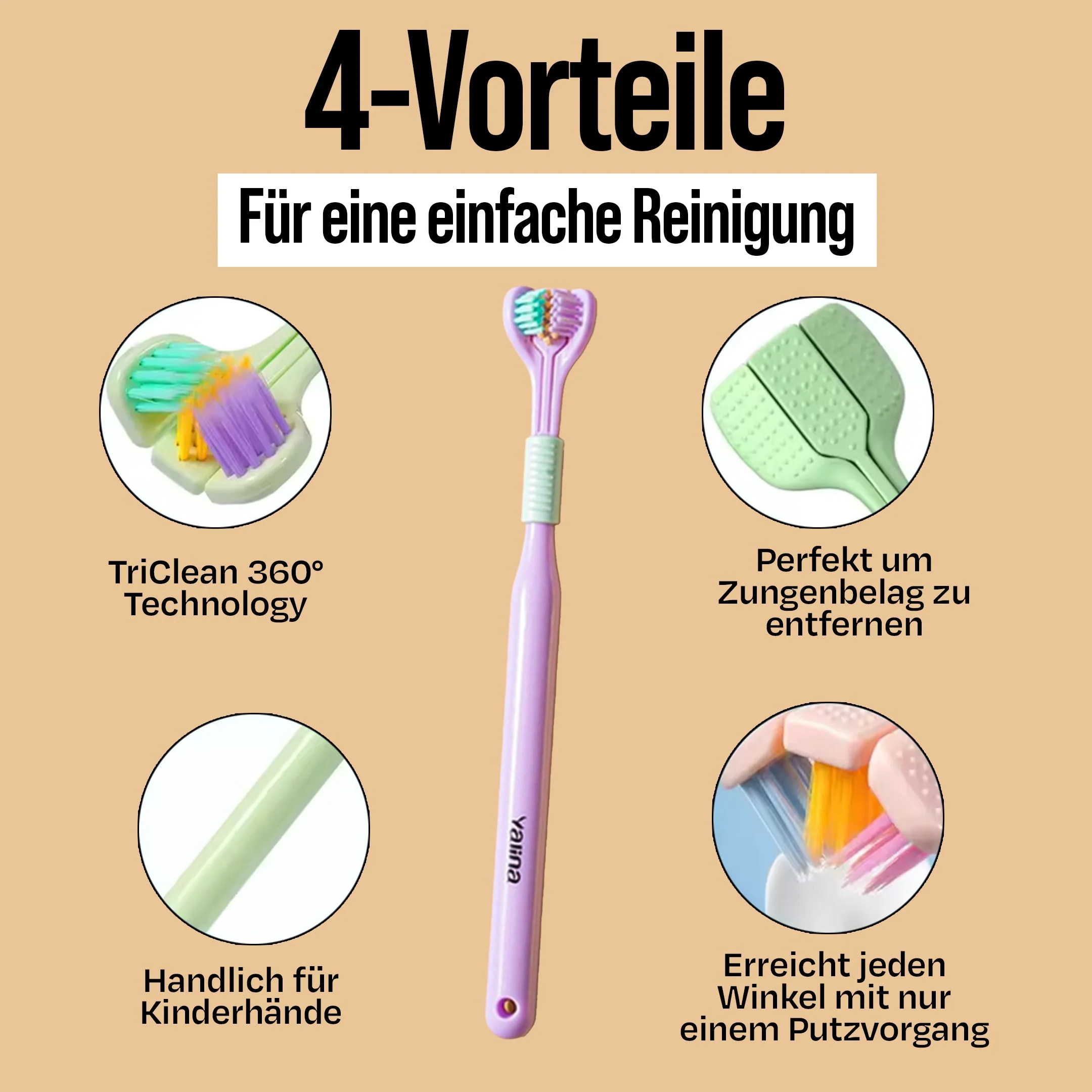 (4 pièces) TripleBrush pour enfants 1-14 ans - Image 6