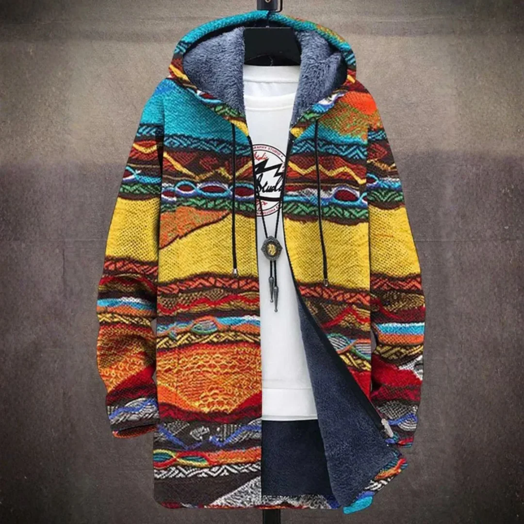 Veste à capuche patchwork femme - Image 3