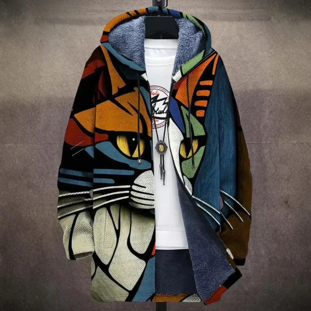 Veste à capuche patchwork femme - Image 4