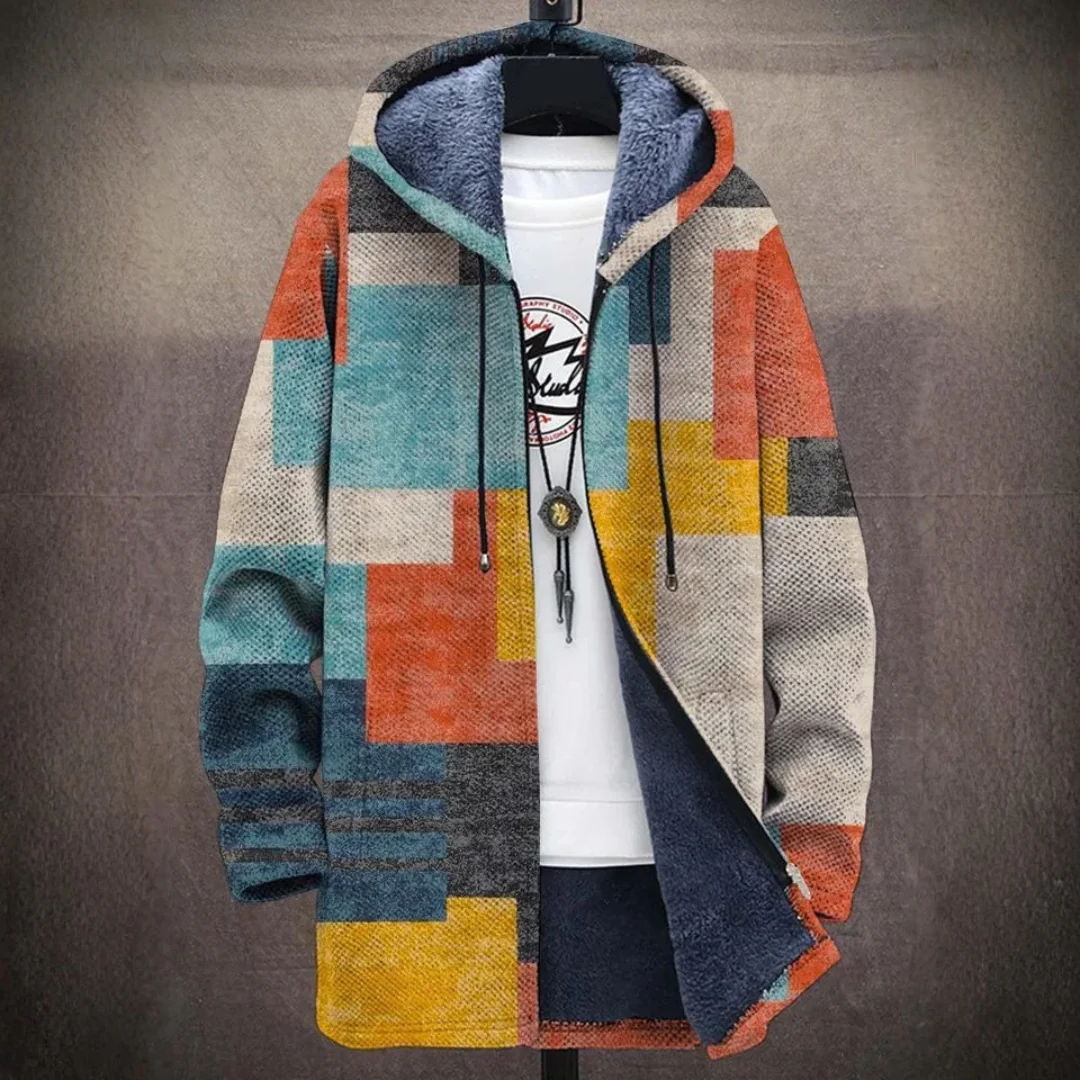Veste à capuche patchwork femme - Image 5