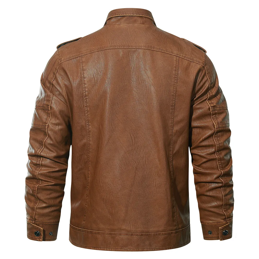 Blouson aviateur en cuir véritable - Image 16