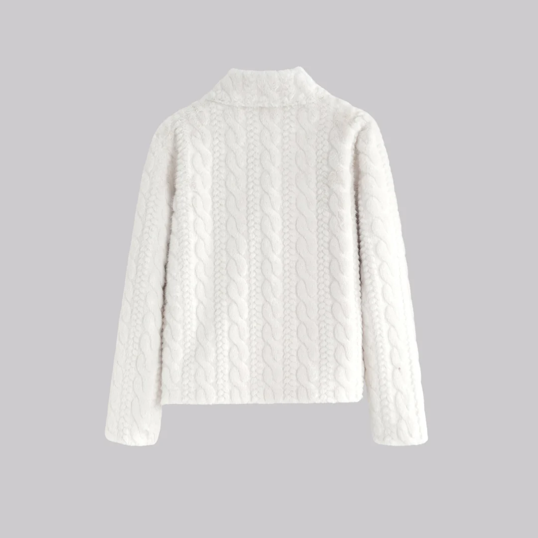 Veste Blanche Texturée Homme - Image 10