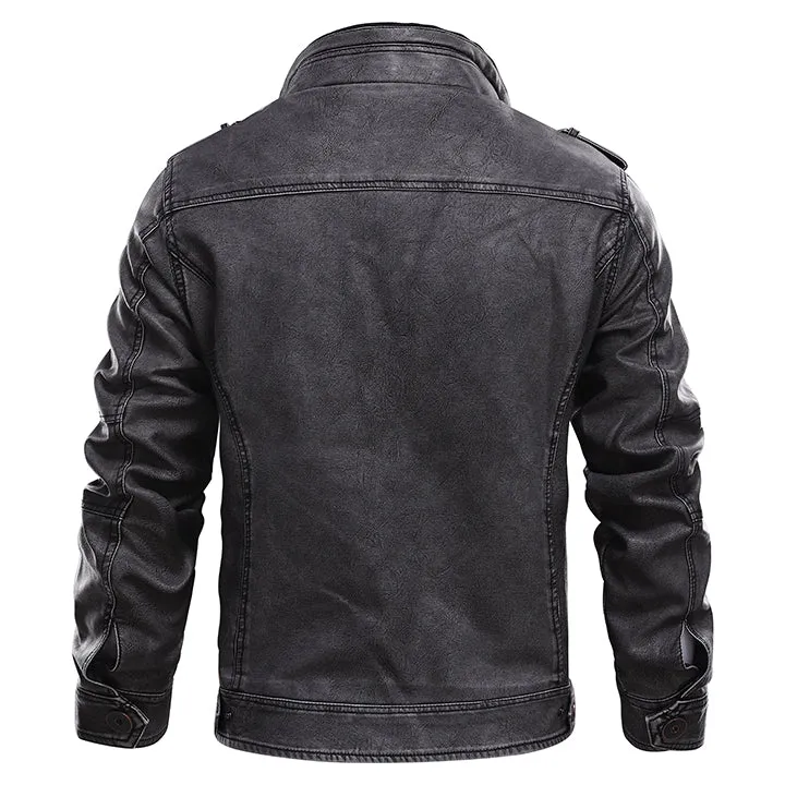 Veste en cuir pour homme - Image 2