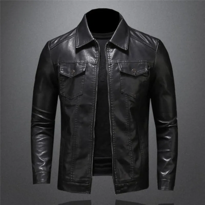 Veste en cuir pour homme - Image 20