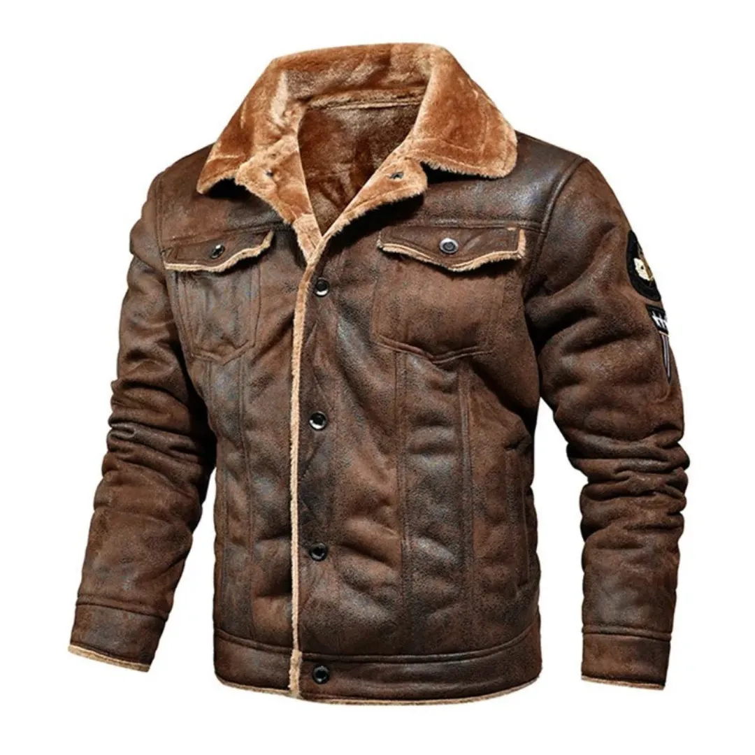 Veste en cuir pour homme - Image 21
