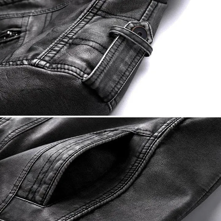 Veste en cuir pour homme - Image 3