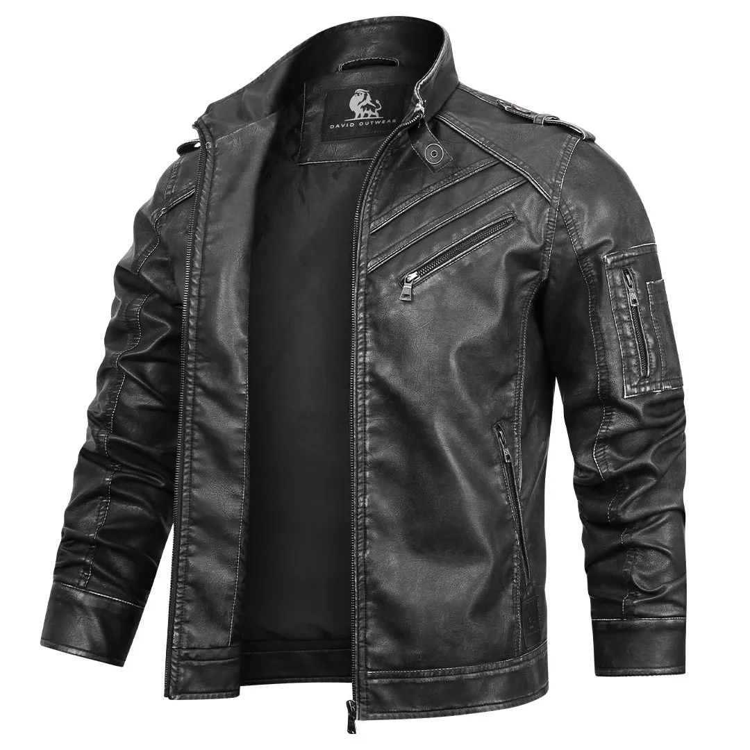 Veste en cuir pour homme - Image 4