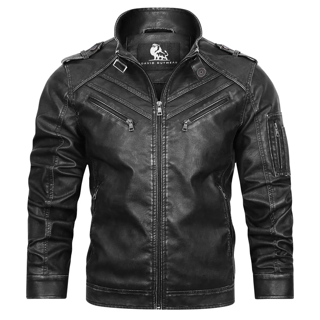 Veste en cuir pour homme - Image 5