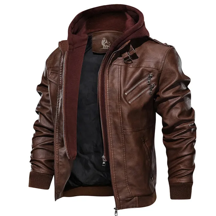 Veste en cuir pour homme - Image 8