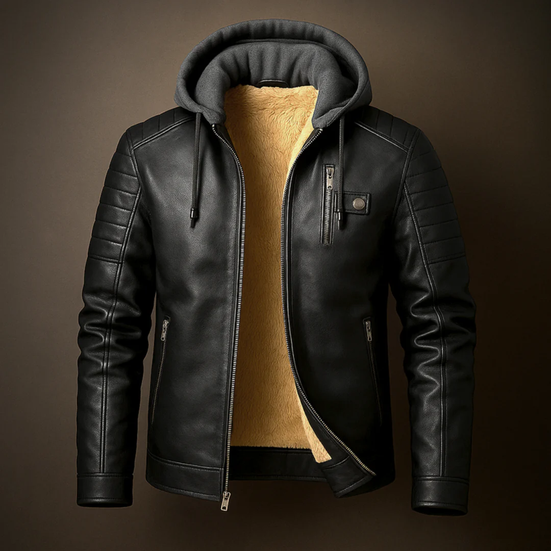 Veste doublée chaude avec capuche amovible - Image 3