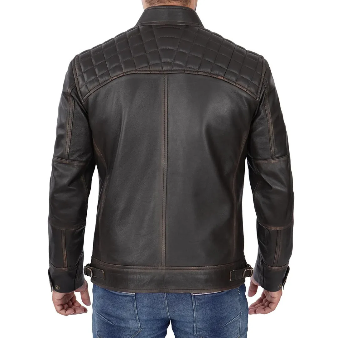 Veste en cuir pour homme - Image 12