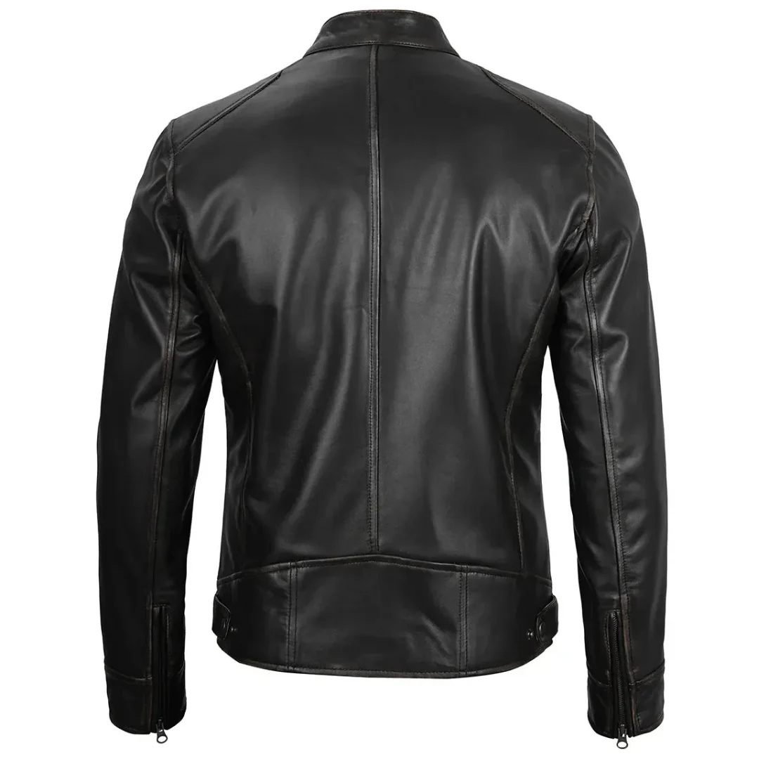 Veste en cuir pour homme - Image 6