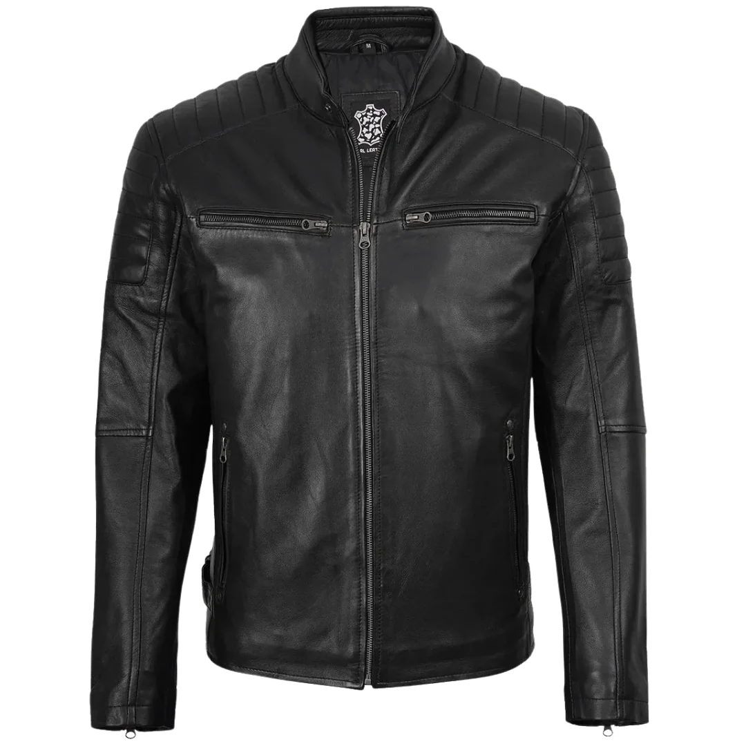 Veste en cuir pour homme - Image 7