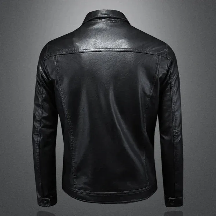 Veste en cuir premium pour homme - Image 6