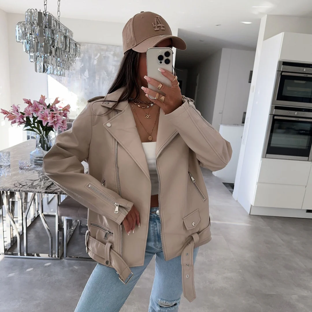 Veste femme stylée en similicuir - Image 9