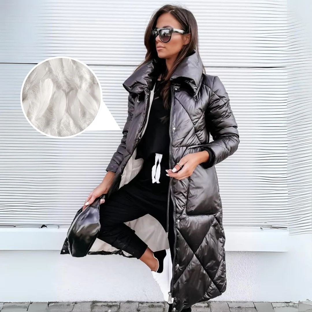 Veste longue matelassée élégante femme - Image 6