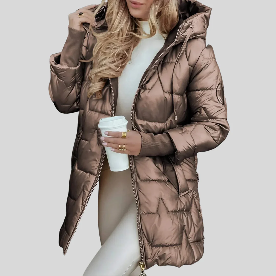 Manteau long matelassé pour femmes - Image 6