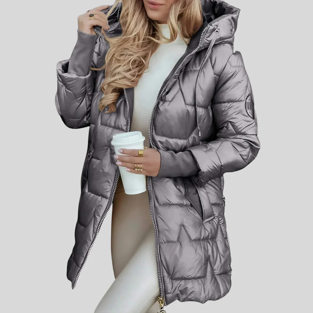 Manteau long matelassé pour femmes - Image 7