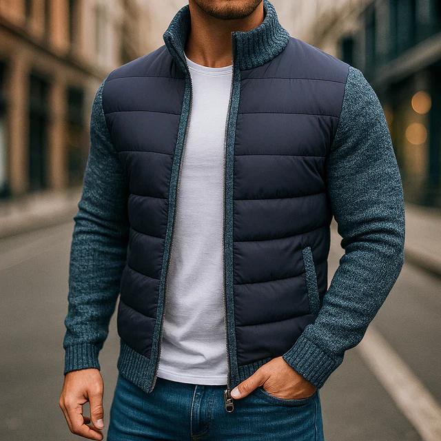 Veste matelassée en maille homme - Image 3