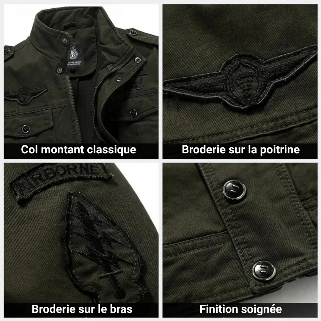 Veste militaire structurée - Image 5