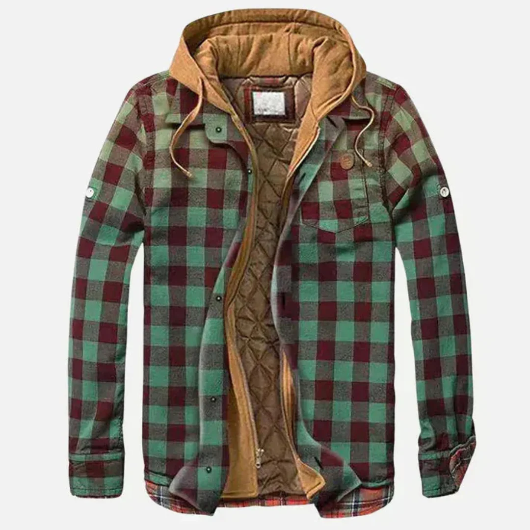 Veste Patchwork à Carreaux Décontractée - Image 2