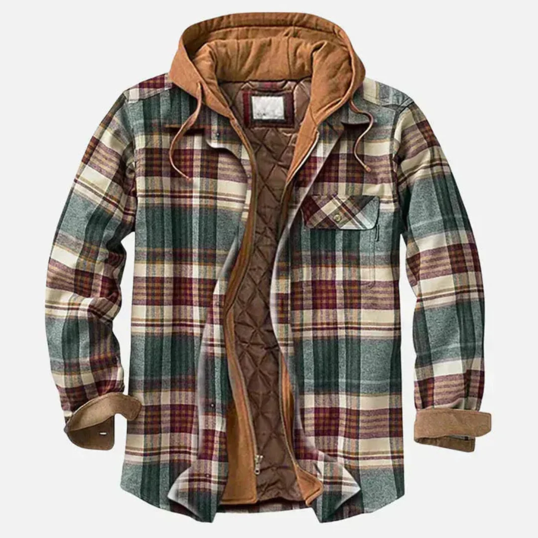 Veste Patchwork à Carreaux Décontractée - Image 3