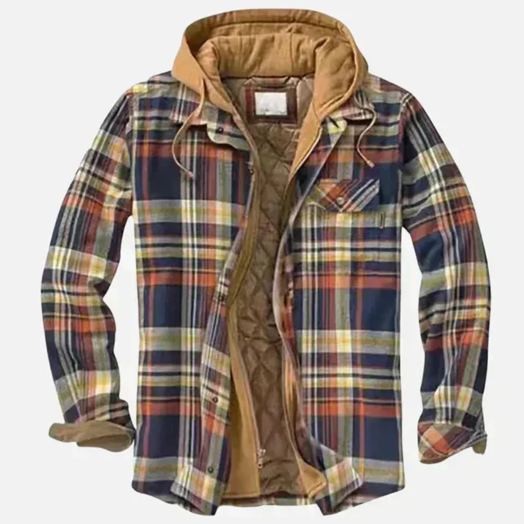 Veste Patchwork à Carreaux Décontractée - Image 4