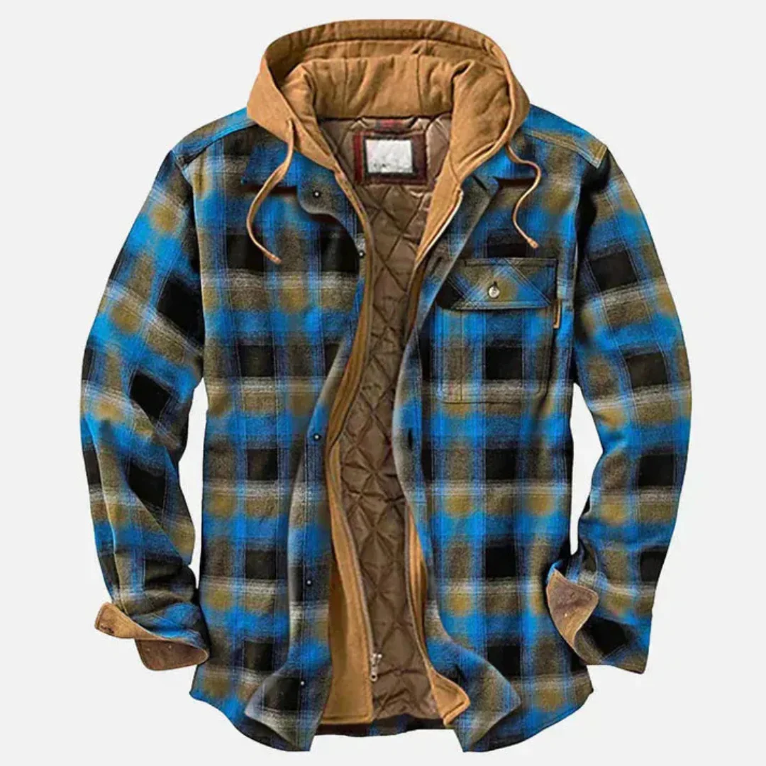 Veste Patchwork à Carreaux Décontractée - Image 5
